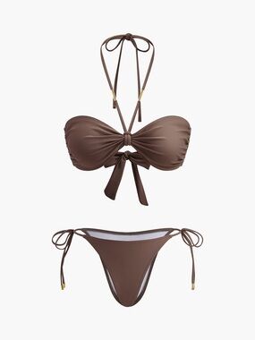Commense Bow Knot Bikini Set